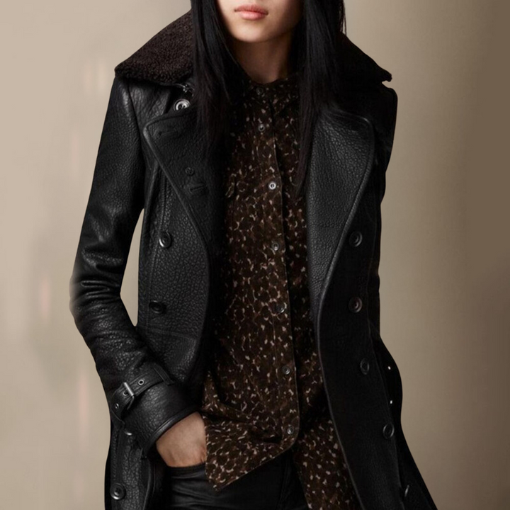 Birgit - Luxury Leather Trench Coat