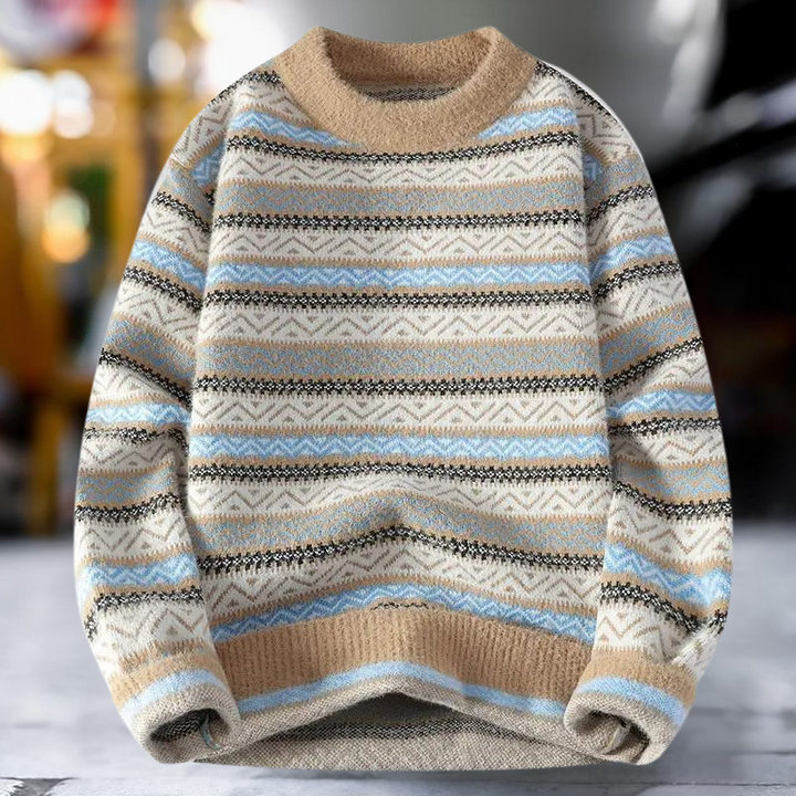Yannis - Classic Pattern Knitted Sweater