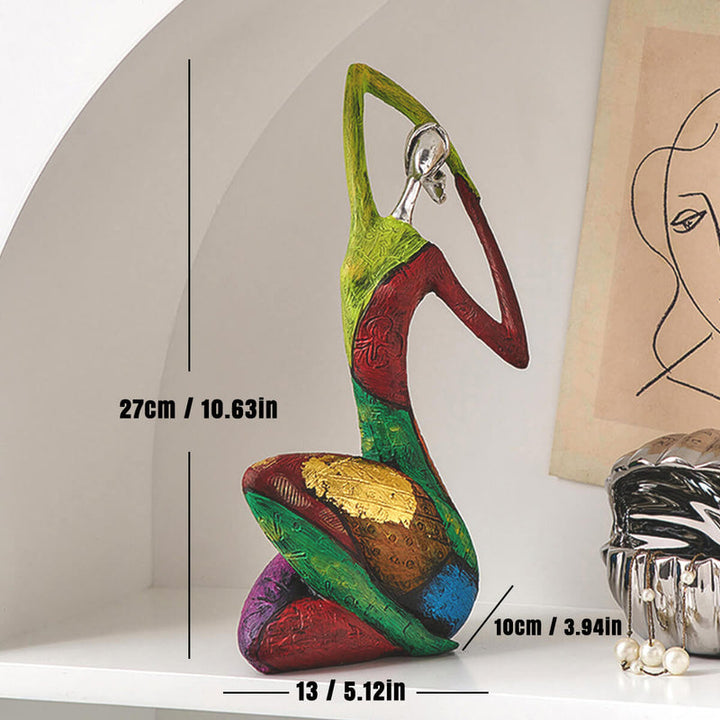 ArtMira - Abstract Colorful Woman Statues