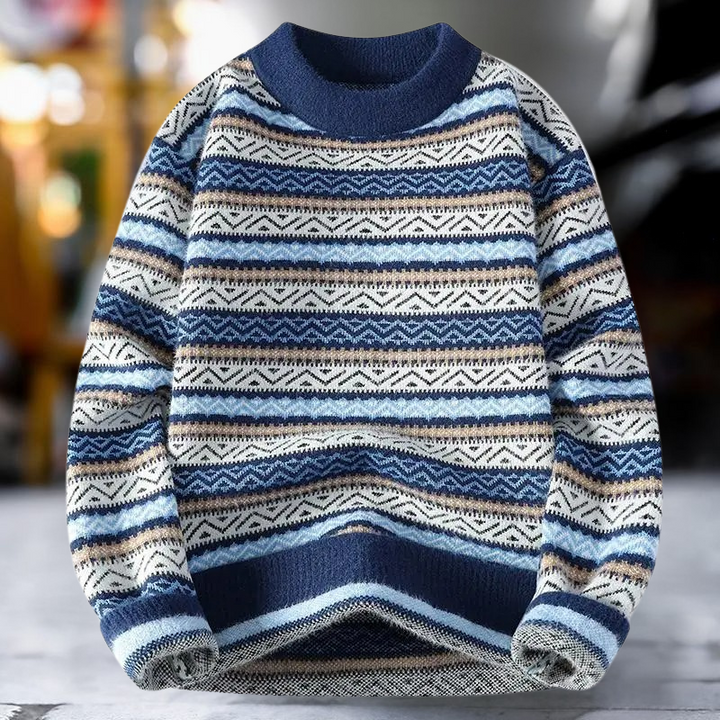 Yannis - Classic Pattern Knitted Sweater