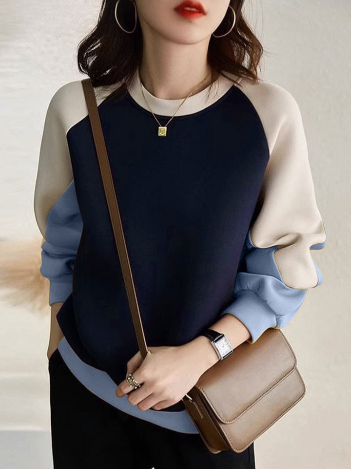 Bea - Long Sleeve Patchwork Sweaters