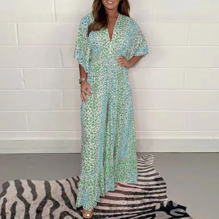 Anthea - Elegant V-neck And High Waist Jumpsuit