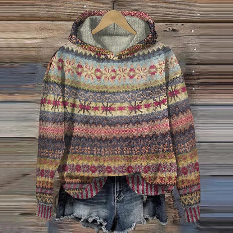 Annika - Ethnic Retro Hoodie