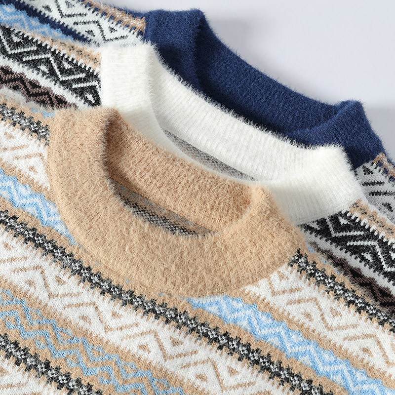 Yannis - Classic Pattern Knitted Sweater