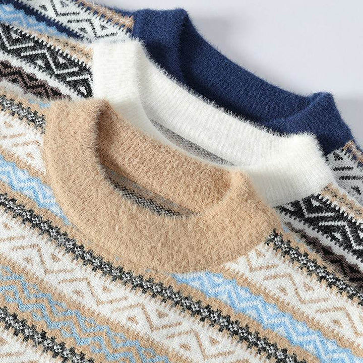 Yannis - Classic Pattern Knitted Sweater