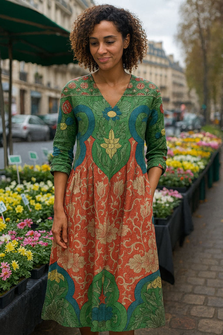 Bernadine - Vintage Floral Maxi Dress