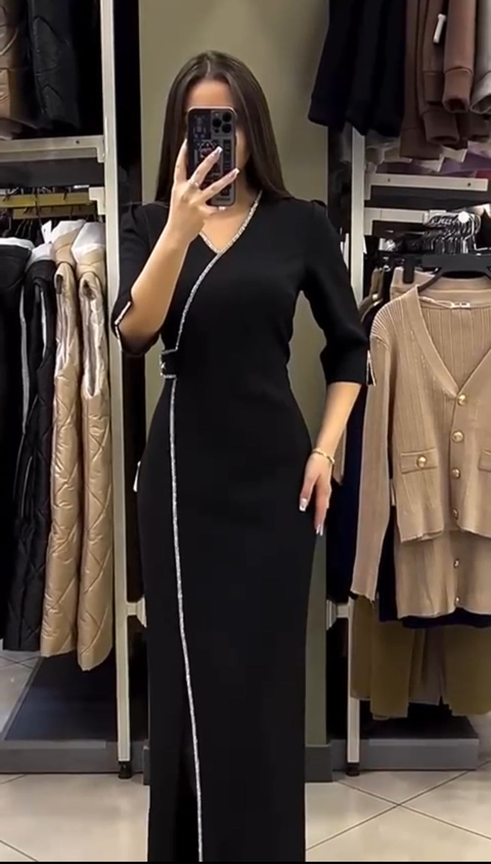 Vesela - Orchid V-Neck Long Dress