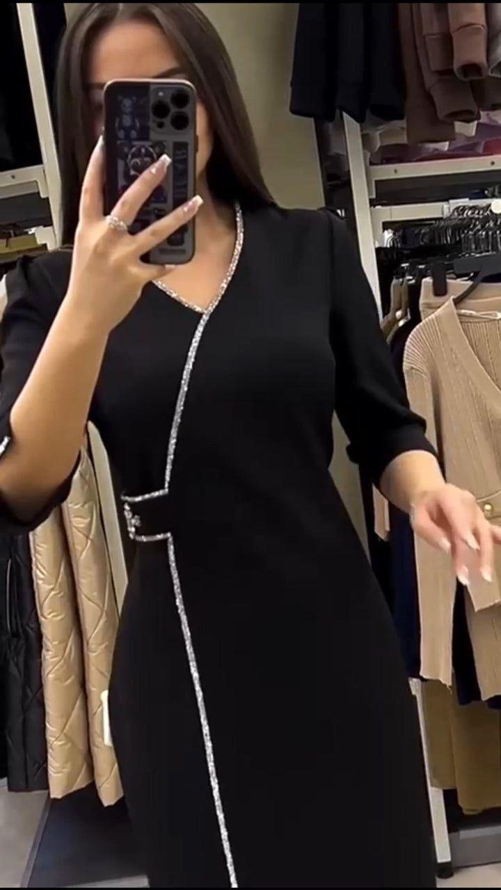 Vesela - Orchid V-Neck Long Dress