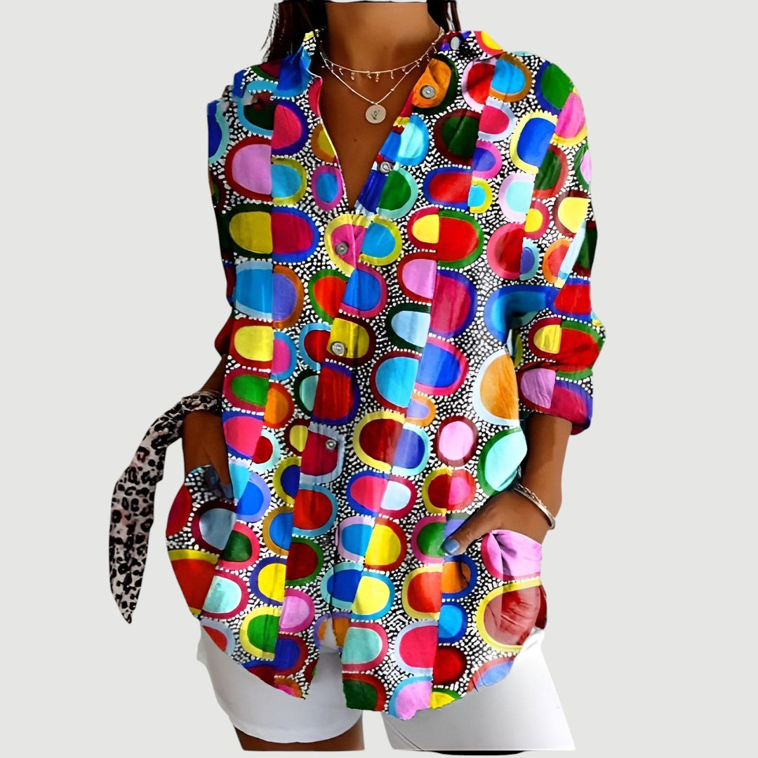 Tilde - Blouse With Colorful Design