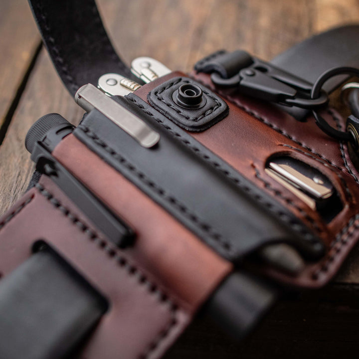 Beltora - Leather Owl Buckle Tactical Multifunctional Belt Cover