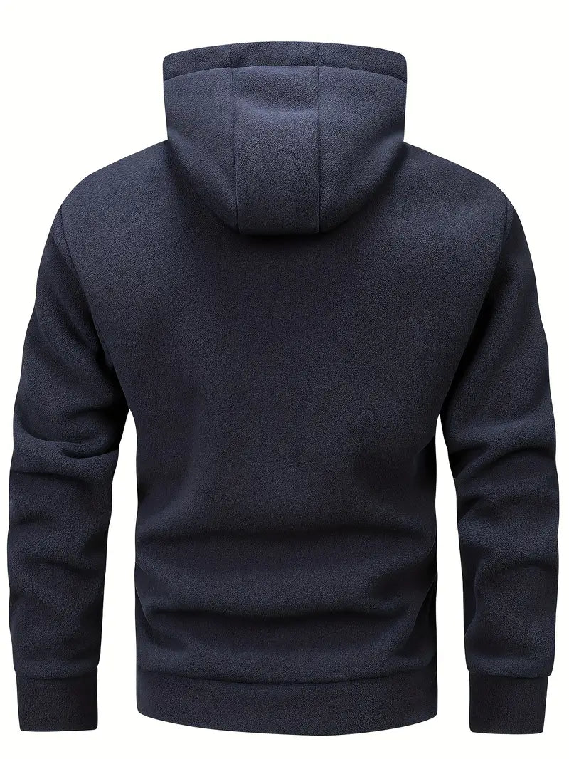 Aubin - Long Sleeve Zip-Up Hoodie With Pockets