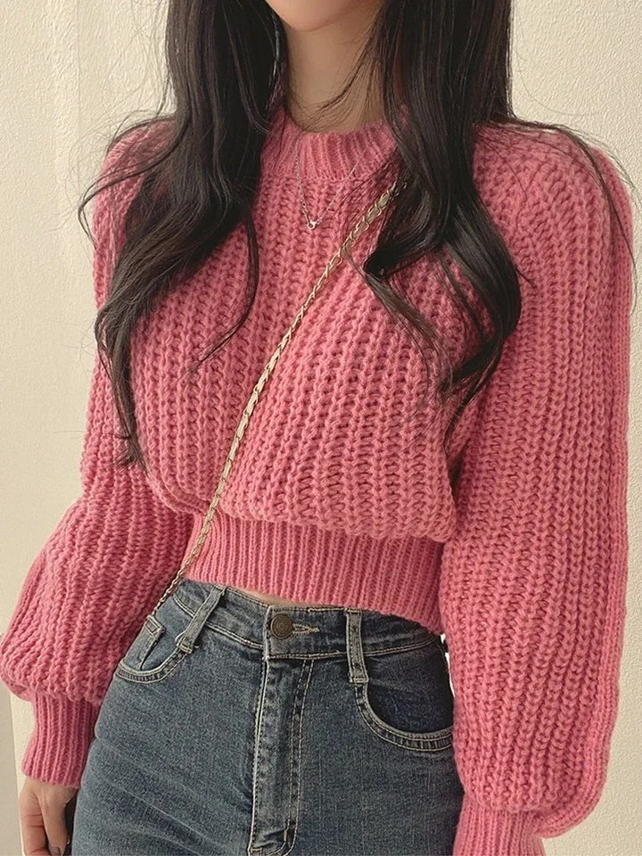 Kalina - Loose Vintage Long Sleeve Knitted Tops