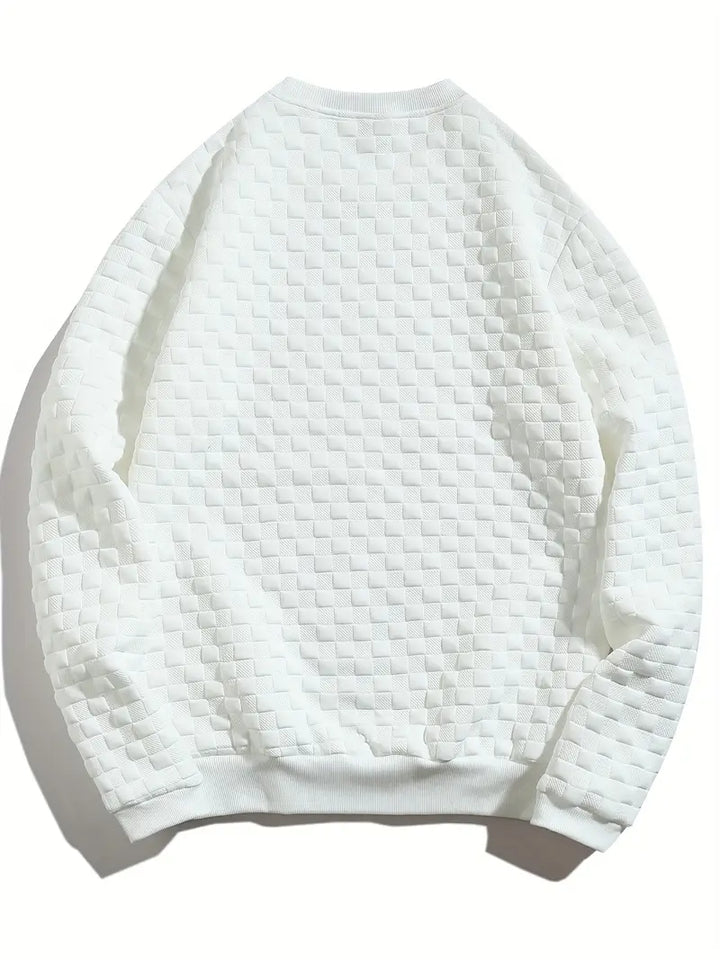 Lister - Casual Long Sleeve Checkered Sweater