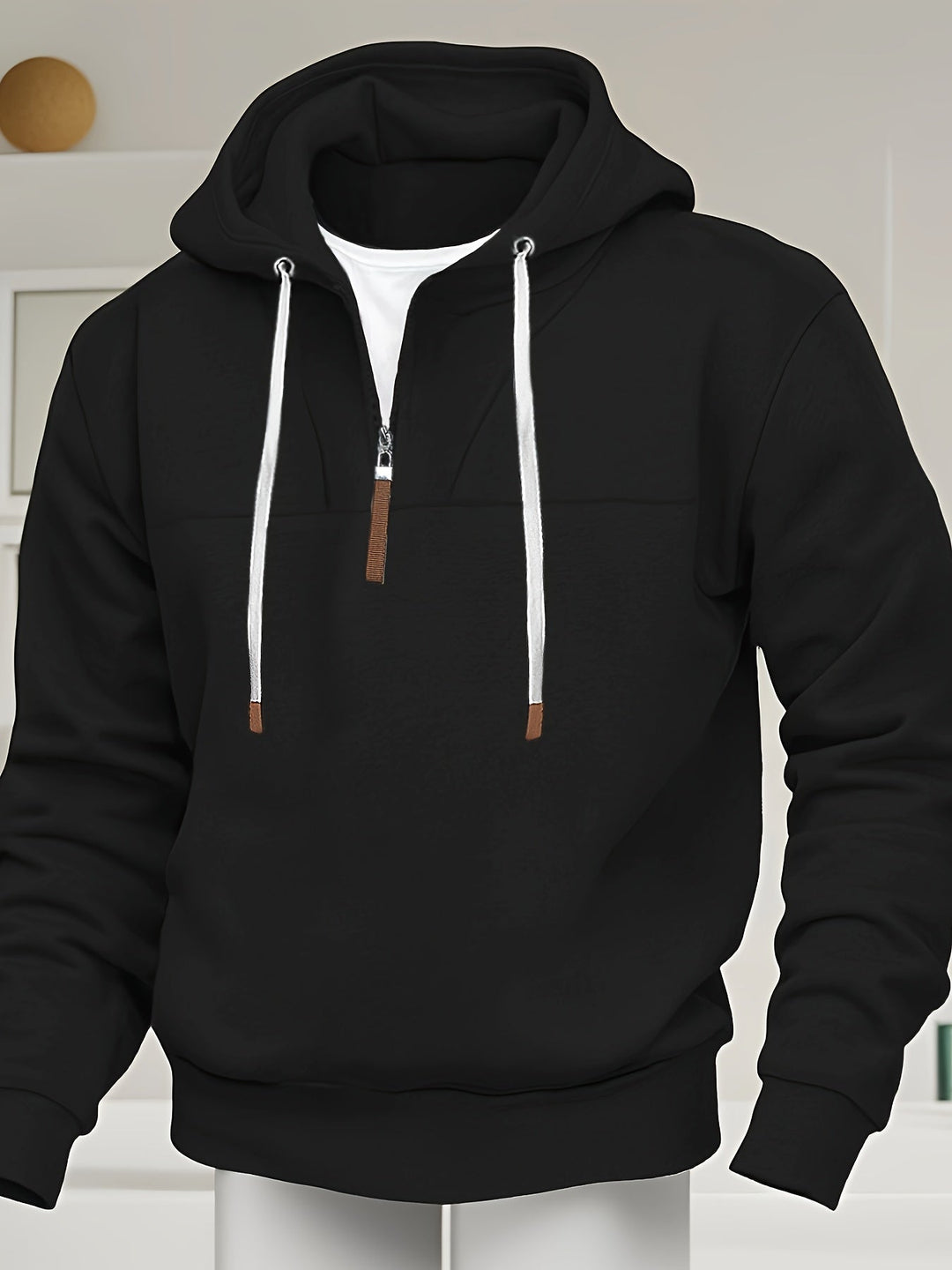 Kolton - Hooded Sweatshirt with Half Zipper
