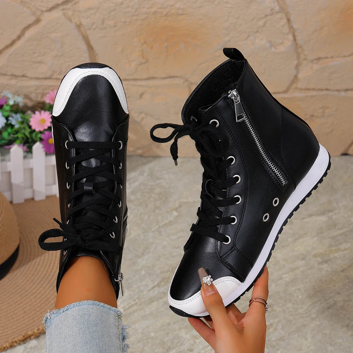 Theofani - Breathable Zipper Ankle Boot