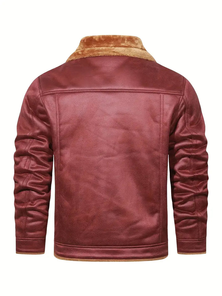 Frederik - Casual Polyester Jacket with Faux Lining