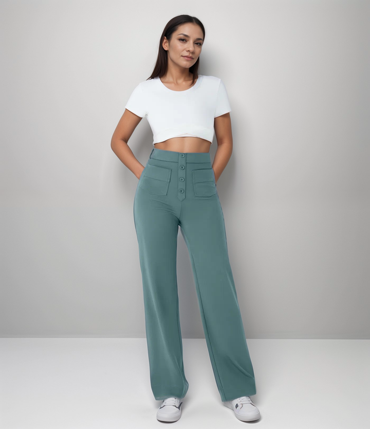 Saundra - Trendy High Waist Sculpt Pant | 1+1 FREE