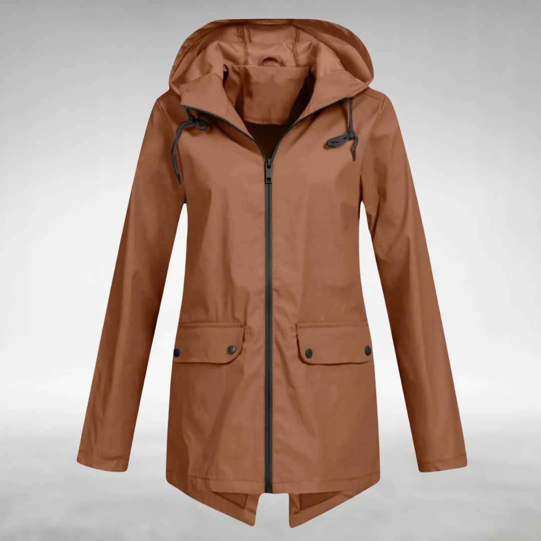 Jalena - Waterproof Hooded Jacket With Pockets