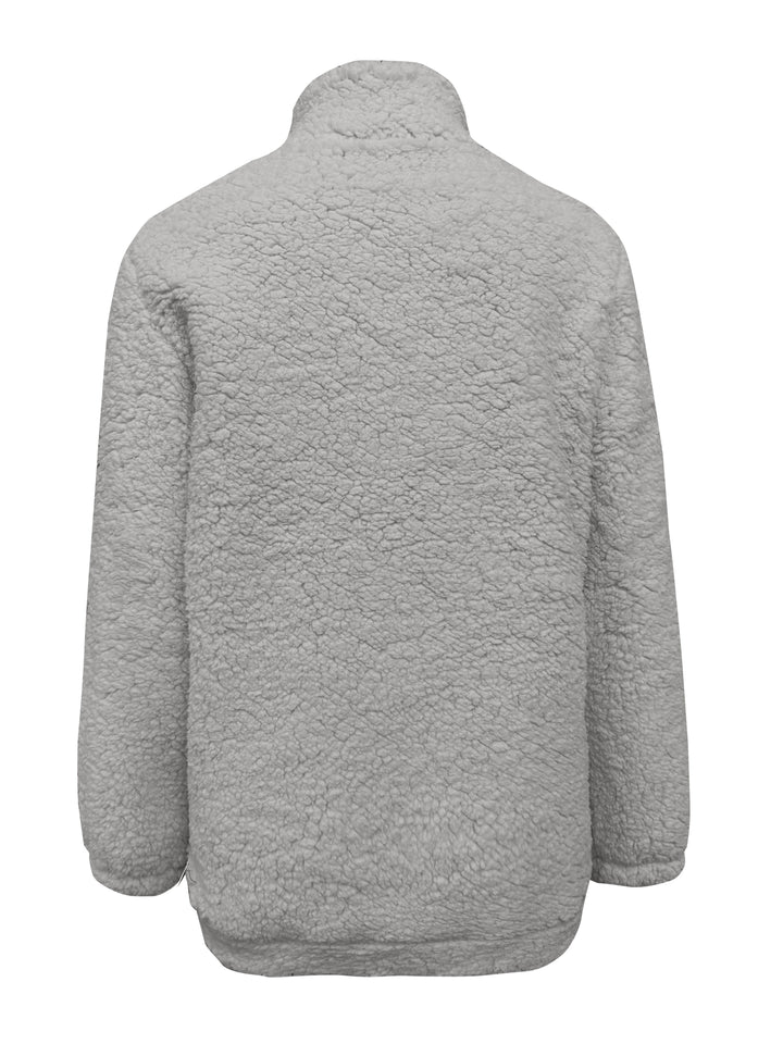 Willemien - Long Sleeve Fleece Zippered Sweatshirt