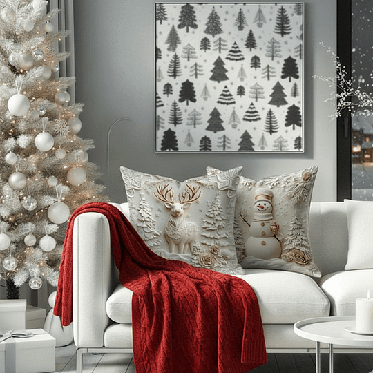 CozyFest - Christmas Themed Pillow Cover For Home Decorative