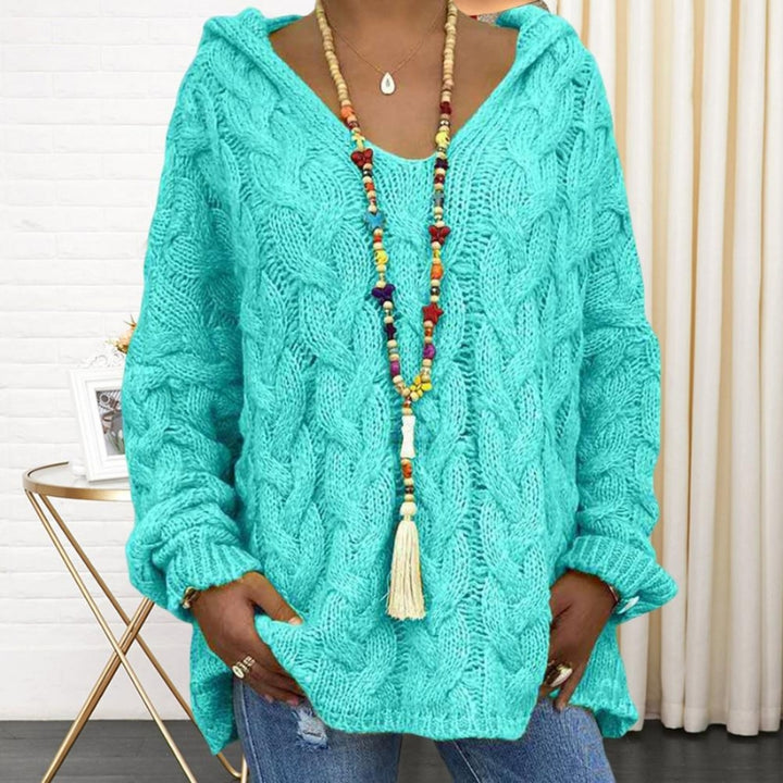 Marisa - Long Sleeves V-Neck Hoodie