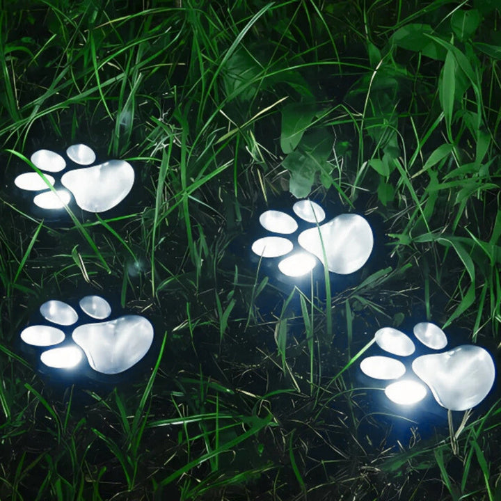 PawGlow - Outdoor LED Solar Garden Paw Lights