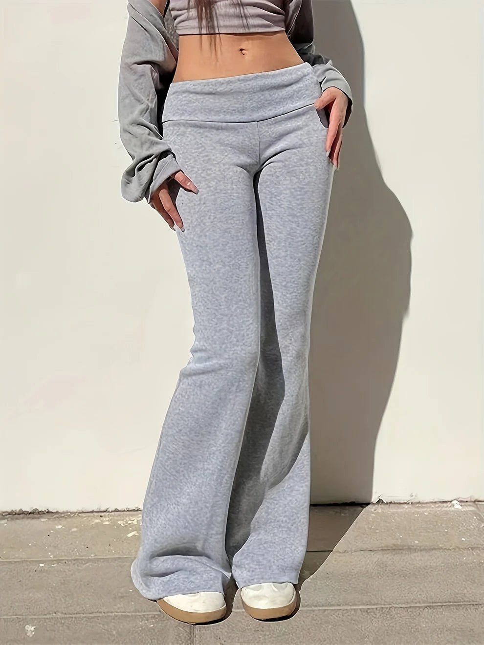 Eefje - Knitted Flared Trousers