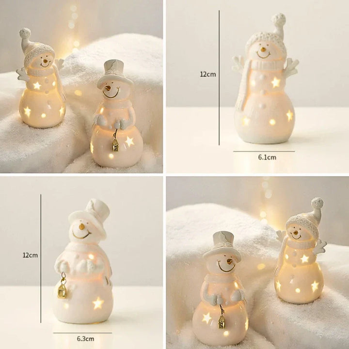 SnowLume - Ceramic Christmas Village LED Décor Set