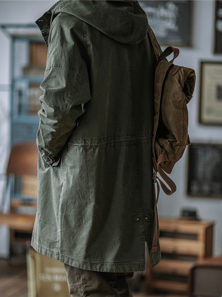Ragnar - Vintage Millitary Style Hooded Jacket