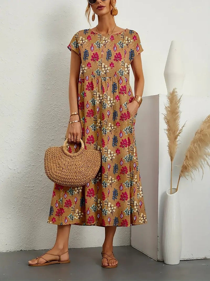 Lovelyn - Elegant Floral Dress