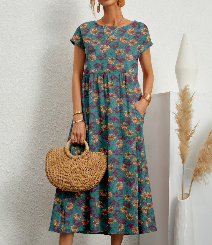 Lovelyn - Elegant Floral Dress