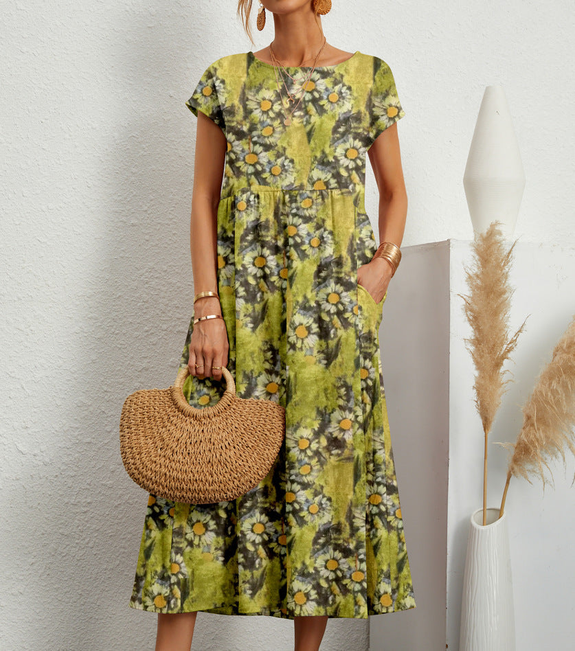 Lovelyn - Elegant Floral Dress