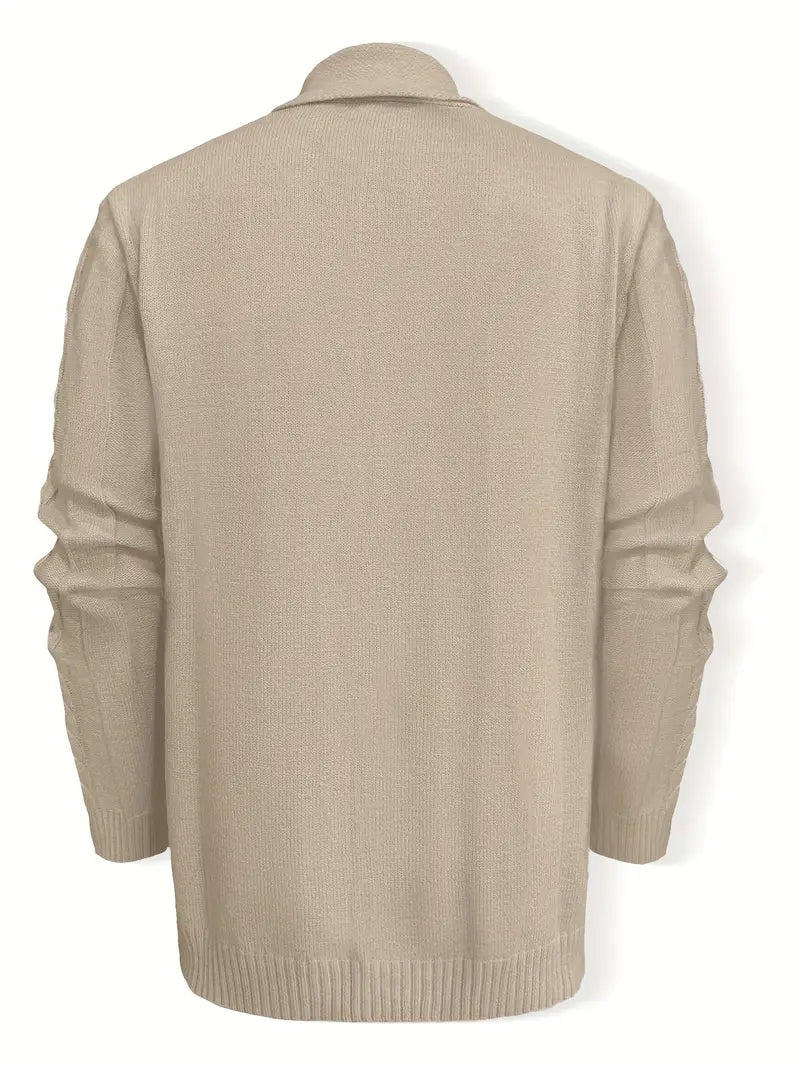 Hatem - Casual Long Sleeve Knitted Cardigan