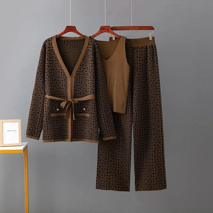 Jill - Three Pieces Sweater Suits