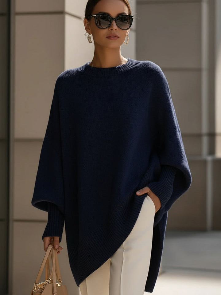 Kimia - Oversized Round Neck Knitted Sweater