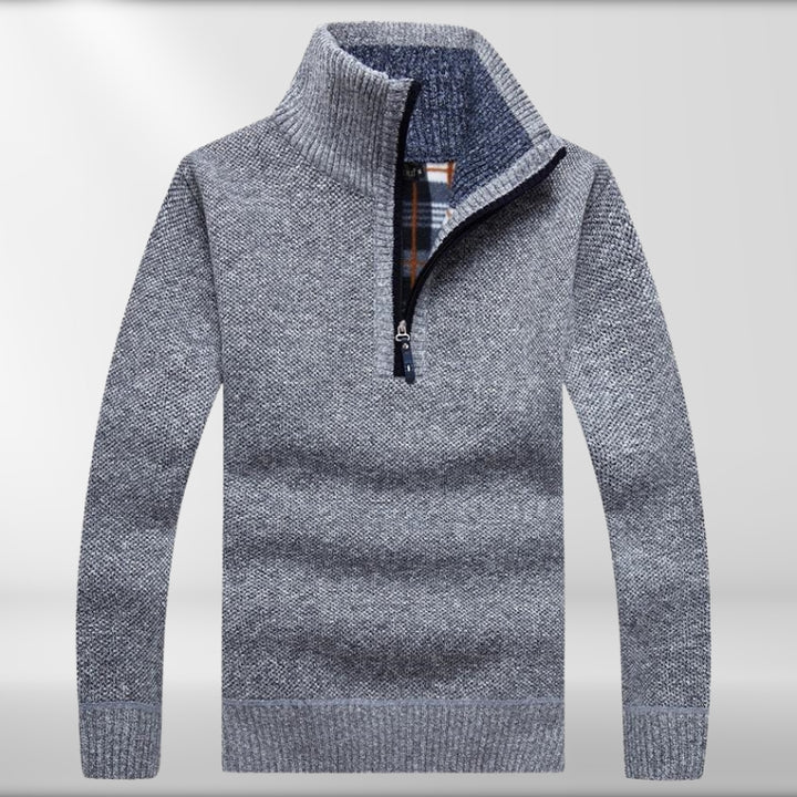 Lewis - Fleece Thicker Half Zipper Sweater