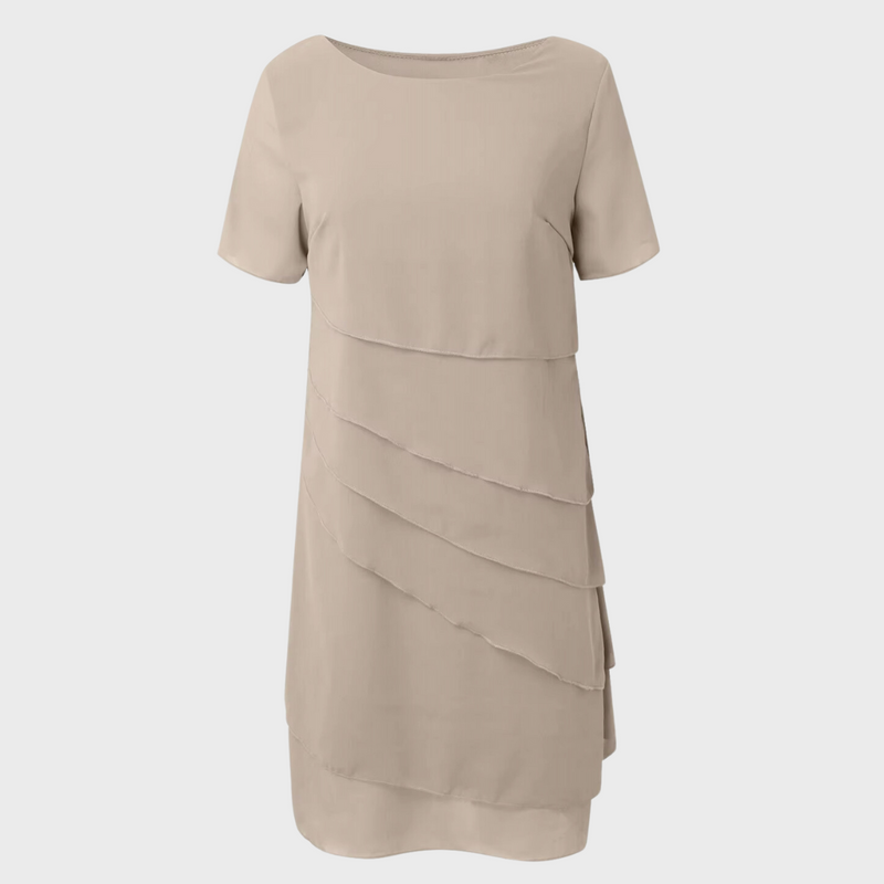Wenke - Pleated Chiffon Dress