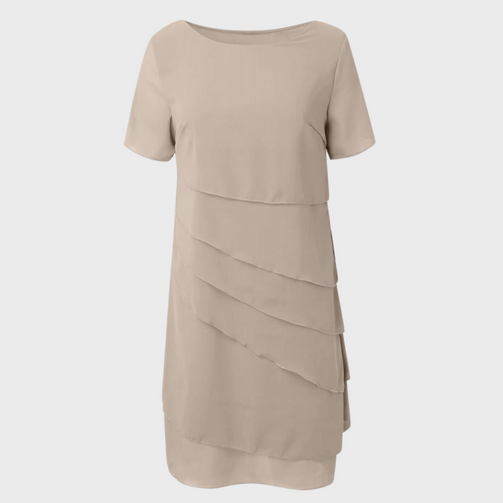 Wenke - Pleated Chiffon Dress