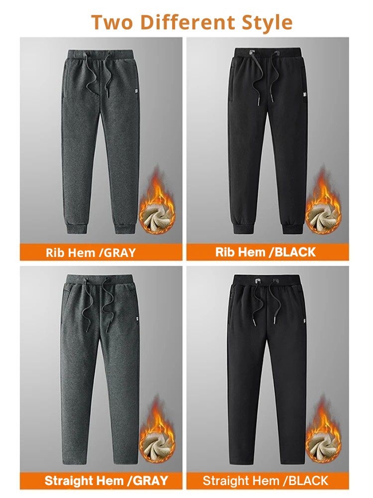 Tarik - Thick Warm Fleece Sweatpants