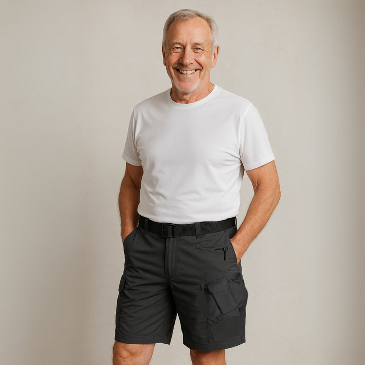 Kazuya - Cargo Shorts With 7 Pockets + Free Belt