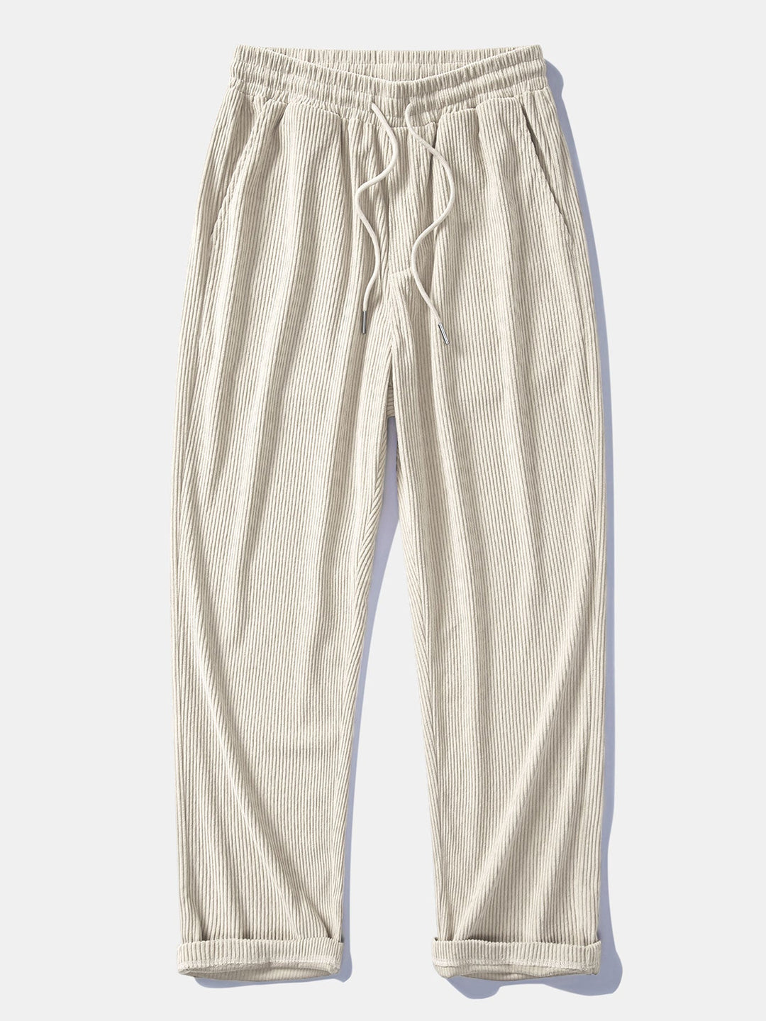 Dariel - Corduroy Patchwork Shirt And Pants Set