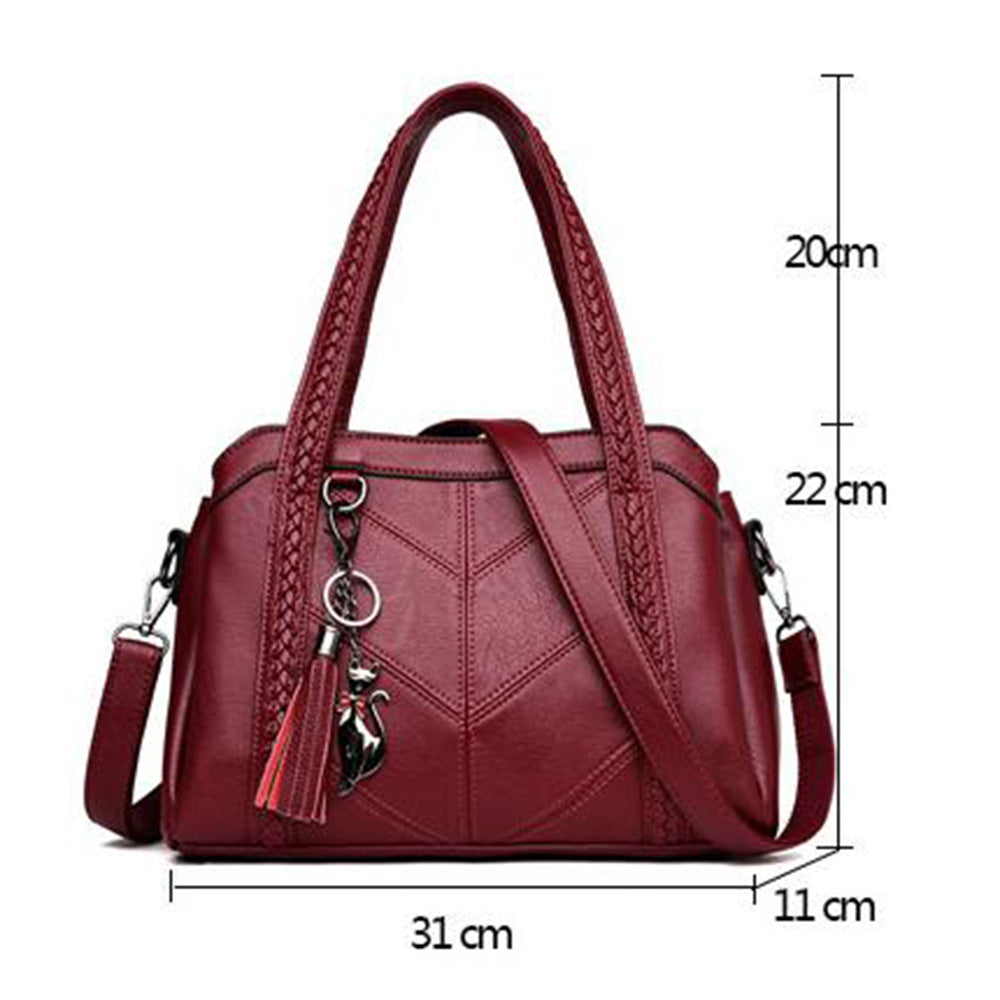 Freja – Leather Handbag with a Large Capacity