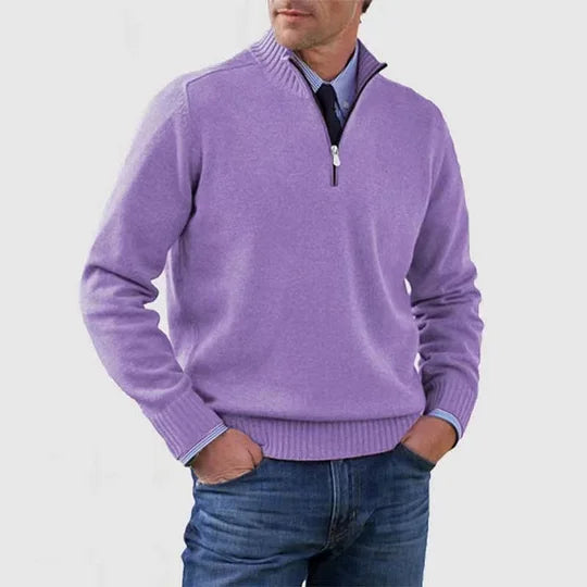 Ben - Fashionable Warm Sweater With Half Zipper