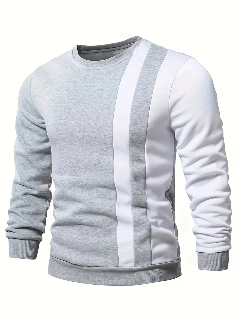 Blaine - Stylish Stripe Contrast Sweatshirt