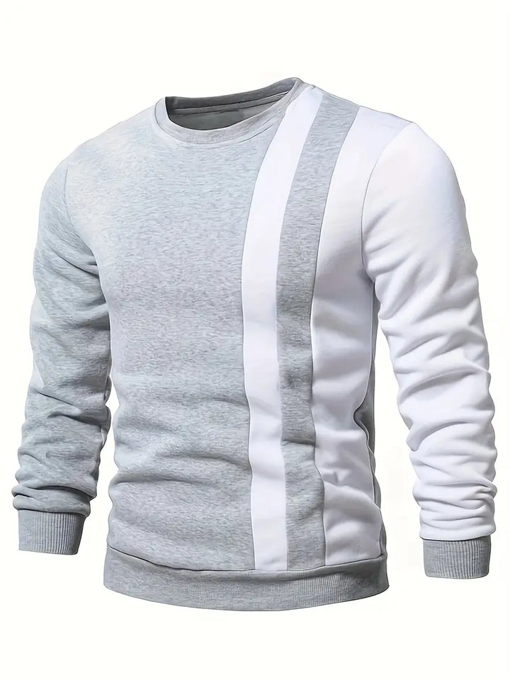 Blaine - Stylish Stripe Contrast Sweatshirt