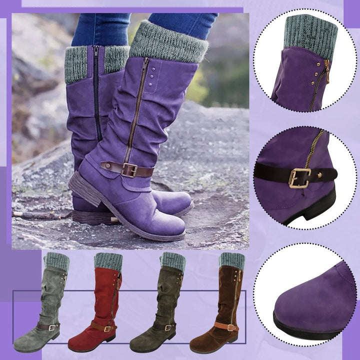 Zymara - Ankle Boots With Side Zipper