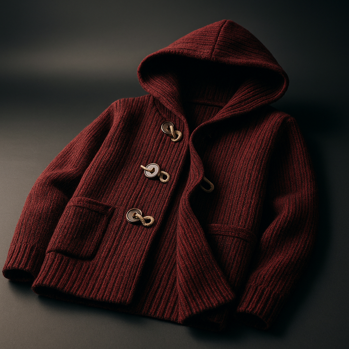 Lindon - Knitted Hoodie With Toggle Closure