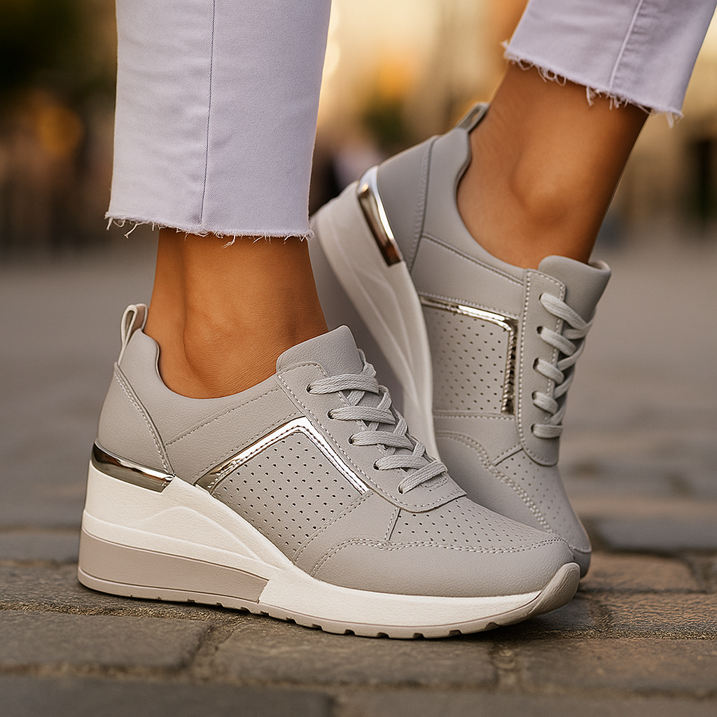 Abiana - Comfortable Wedge Sneakers
