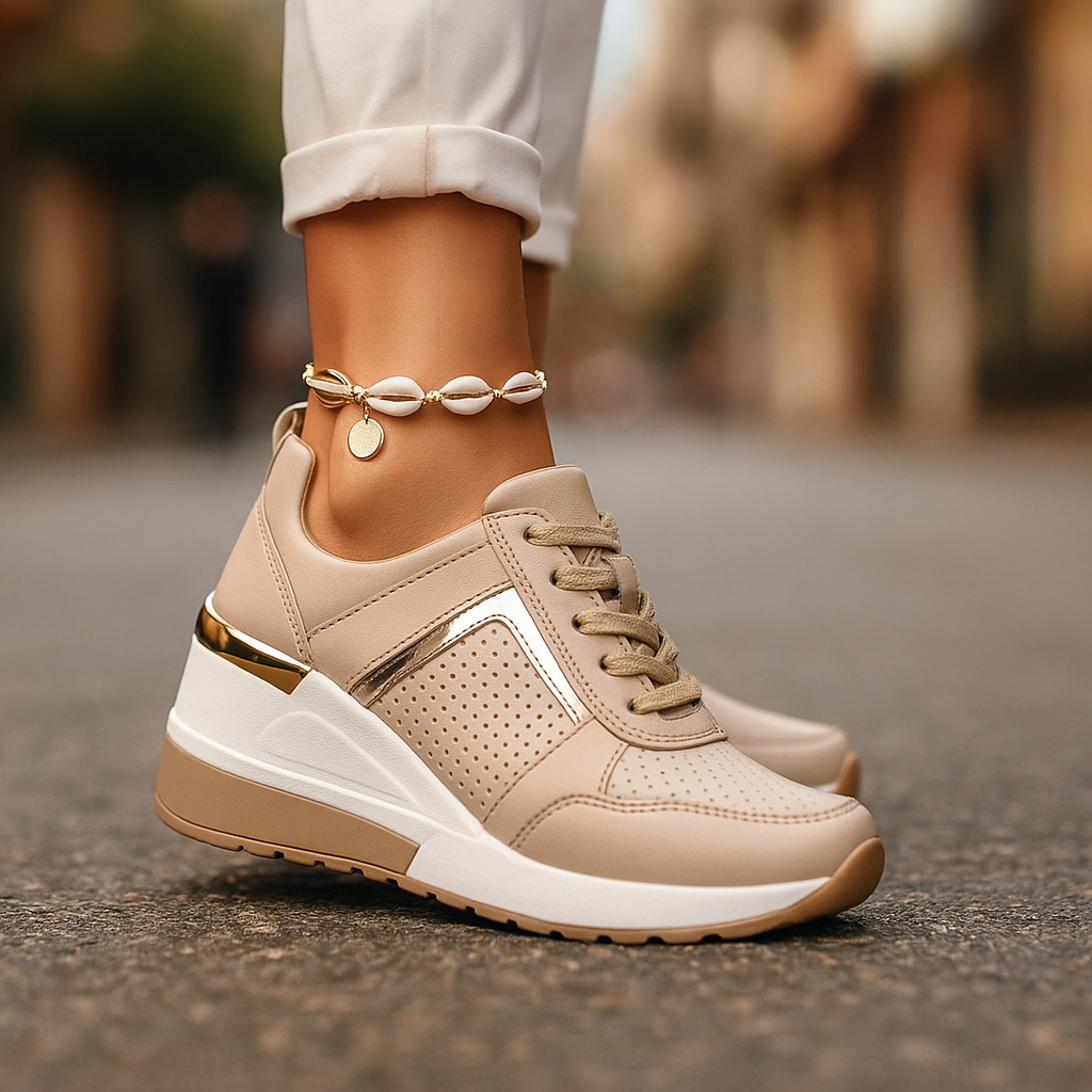 Abiana - Comfortable Wedge Sneakers