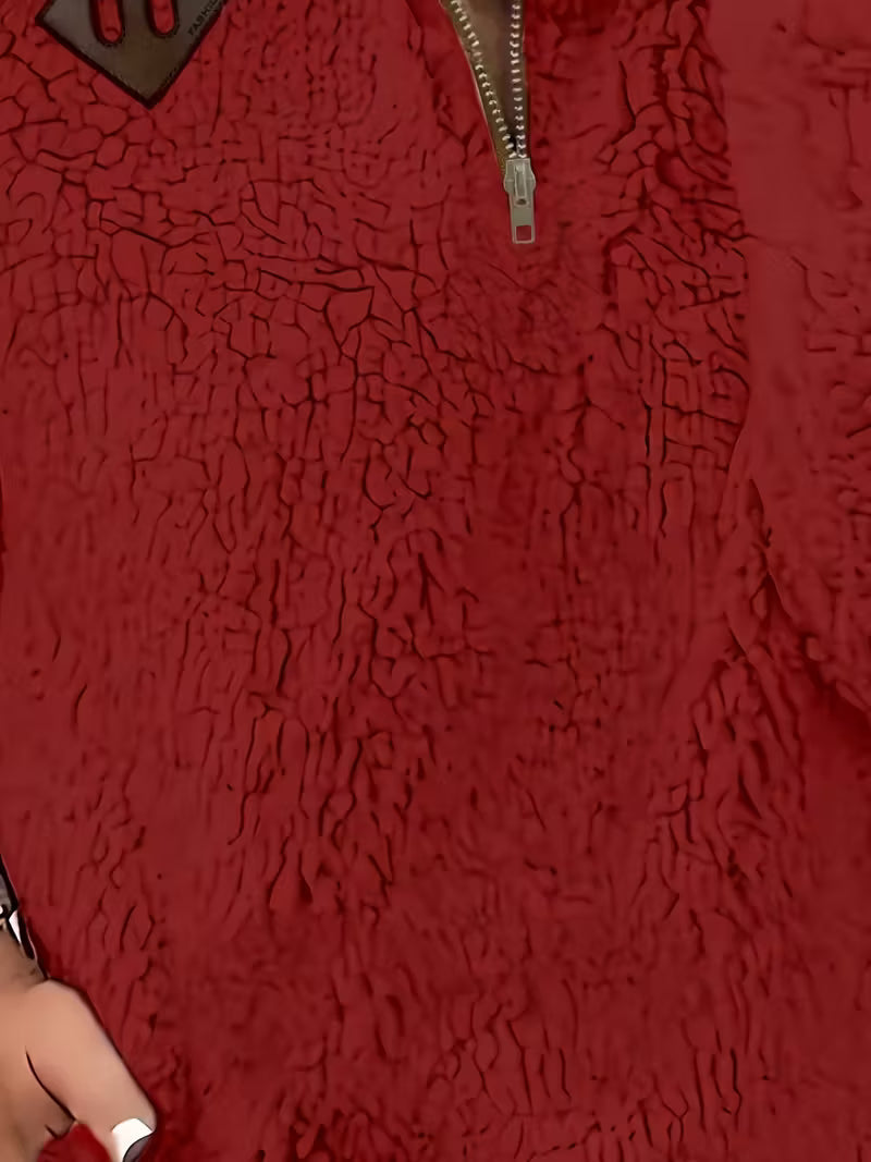 Humera - Elegant Long Sleeve Zip Up Jacket